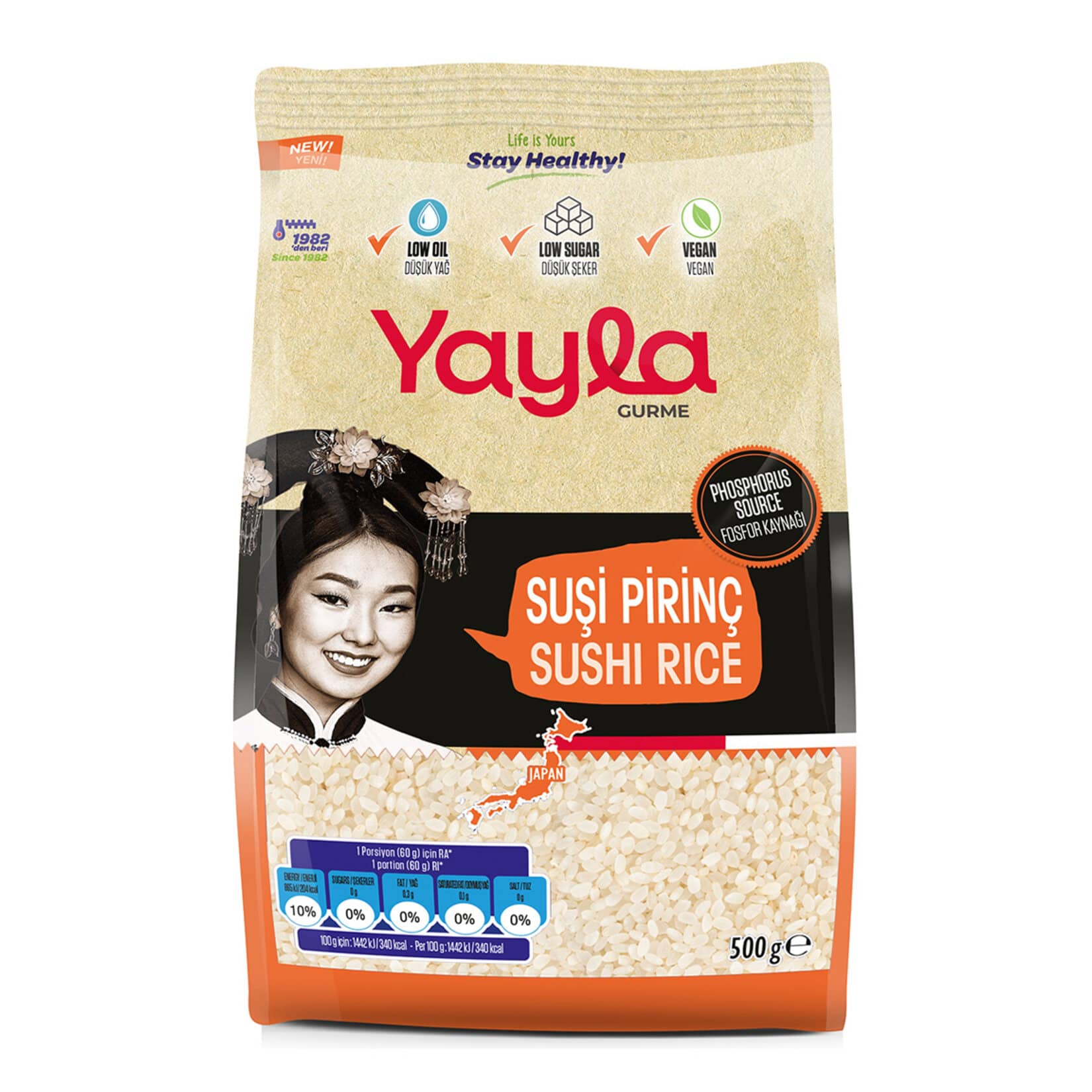 Yayla Gurme Sushi Pirinci 500 g