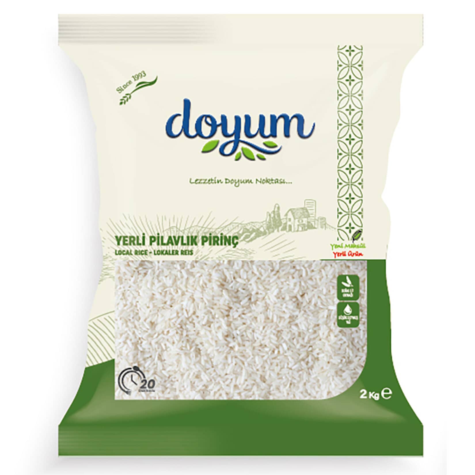 Doyum Yerli Pilavlık Pirinç 2 Kg