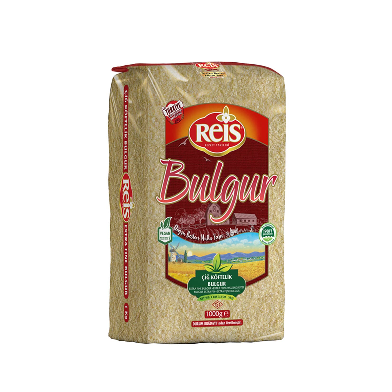 Reis Çiğ Köftelik Bulgur 1 kg