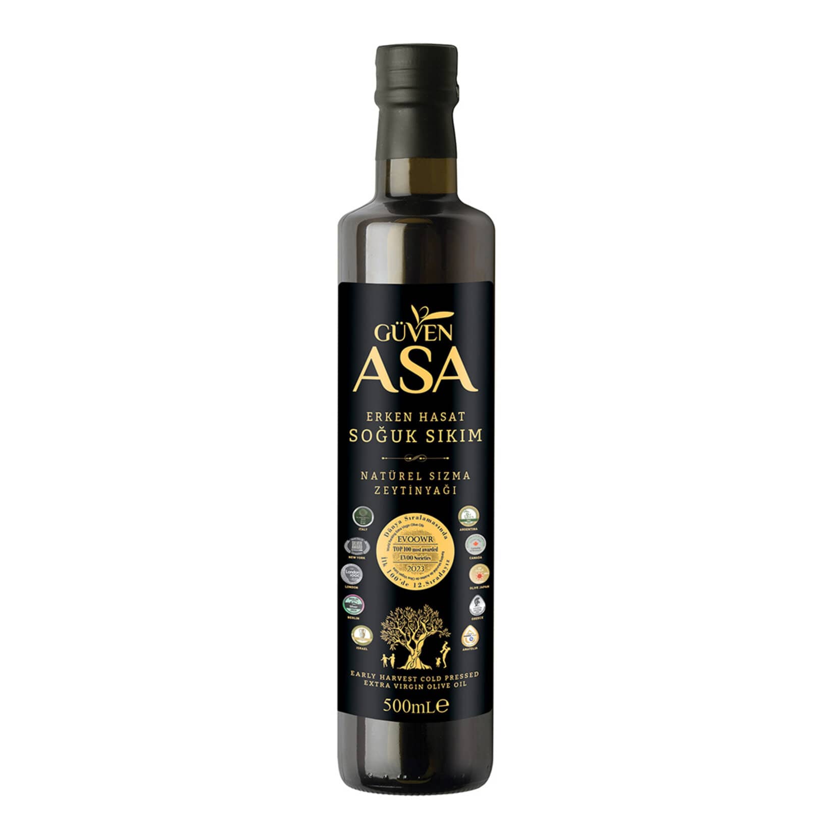 Güven Asa Erken Hasat Soğuk Sıkım Natürel Sızma Zeytinyağı 500 Ml