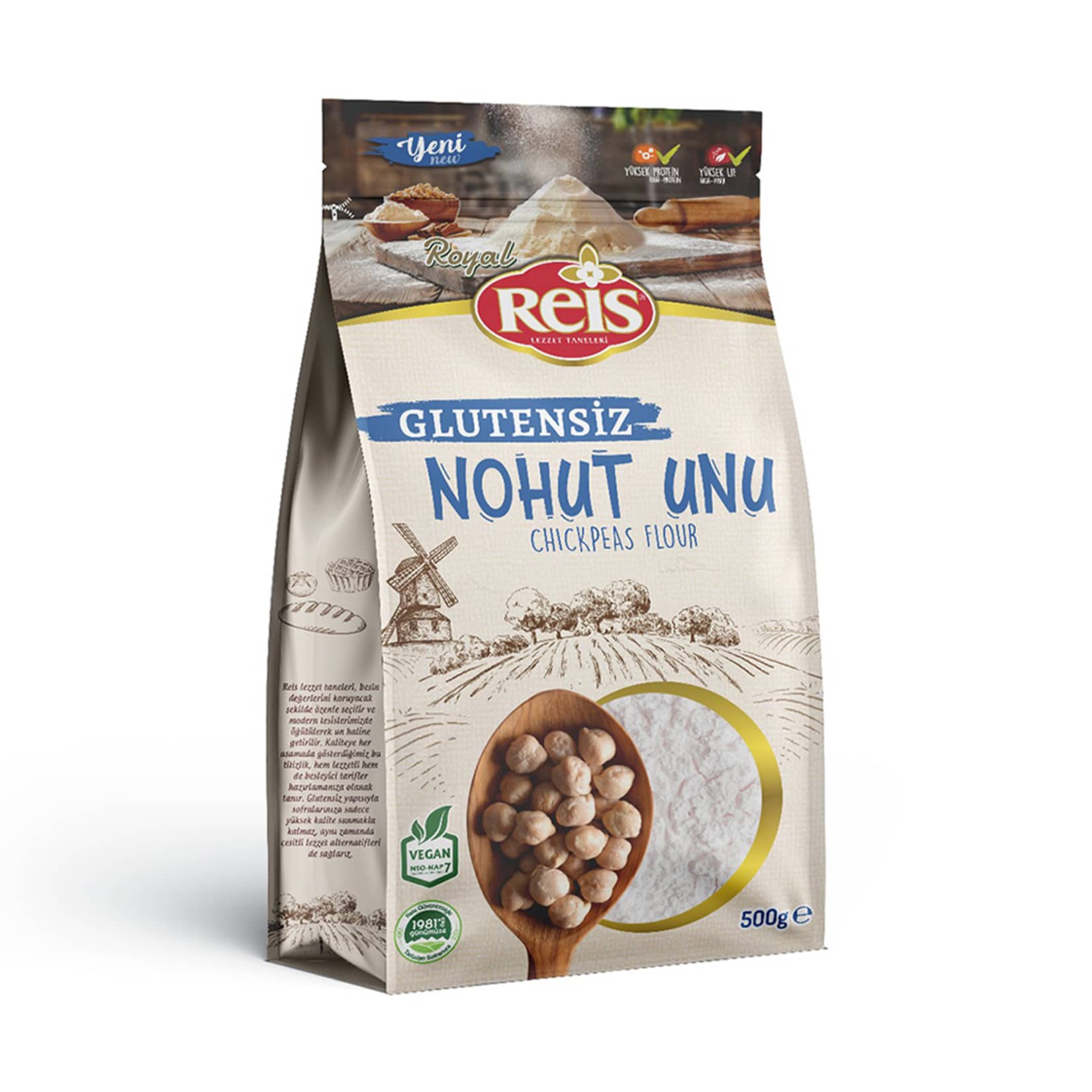 Reis Glutensiz Nohut Unu 500 g