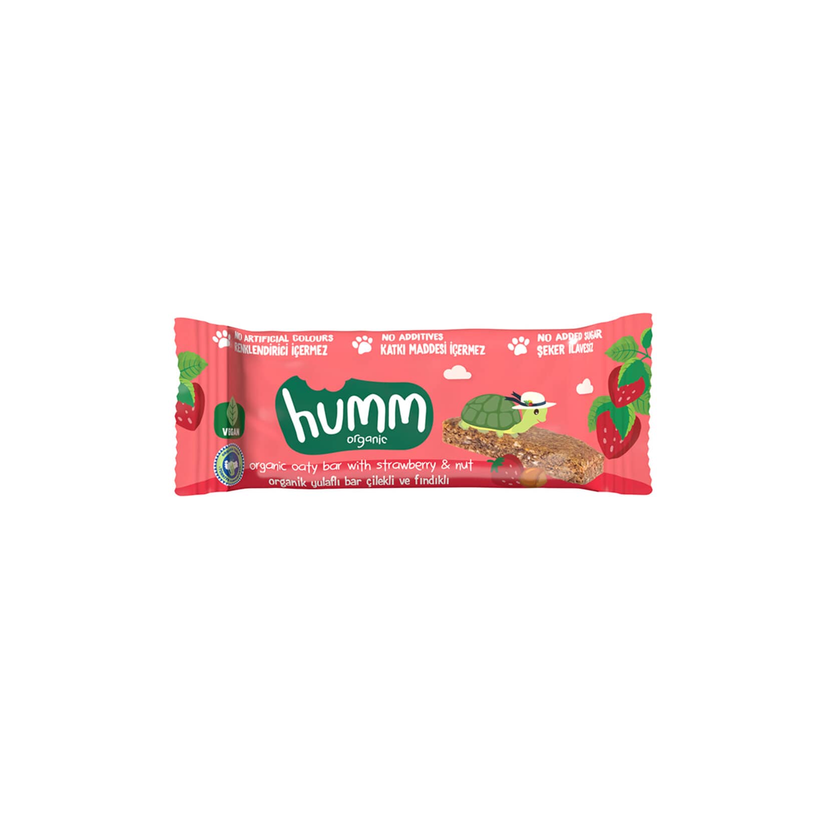 Humm Organic Organik Çilekli Bar 27 G