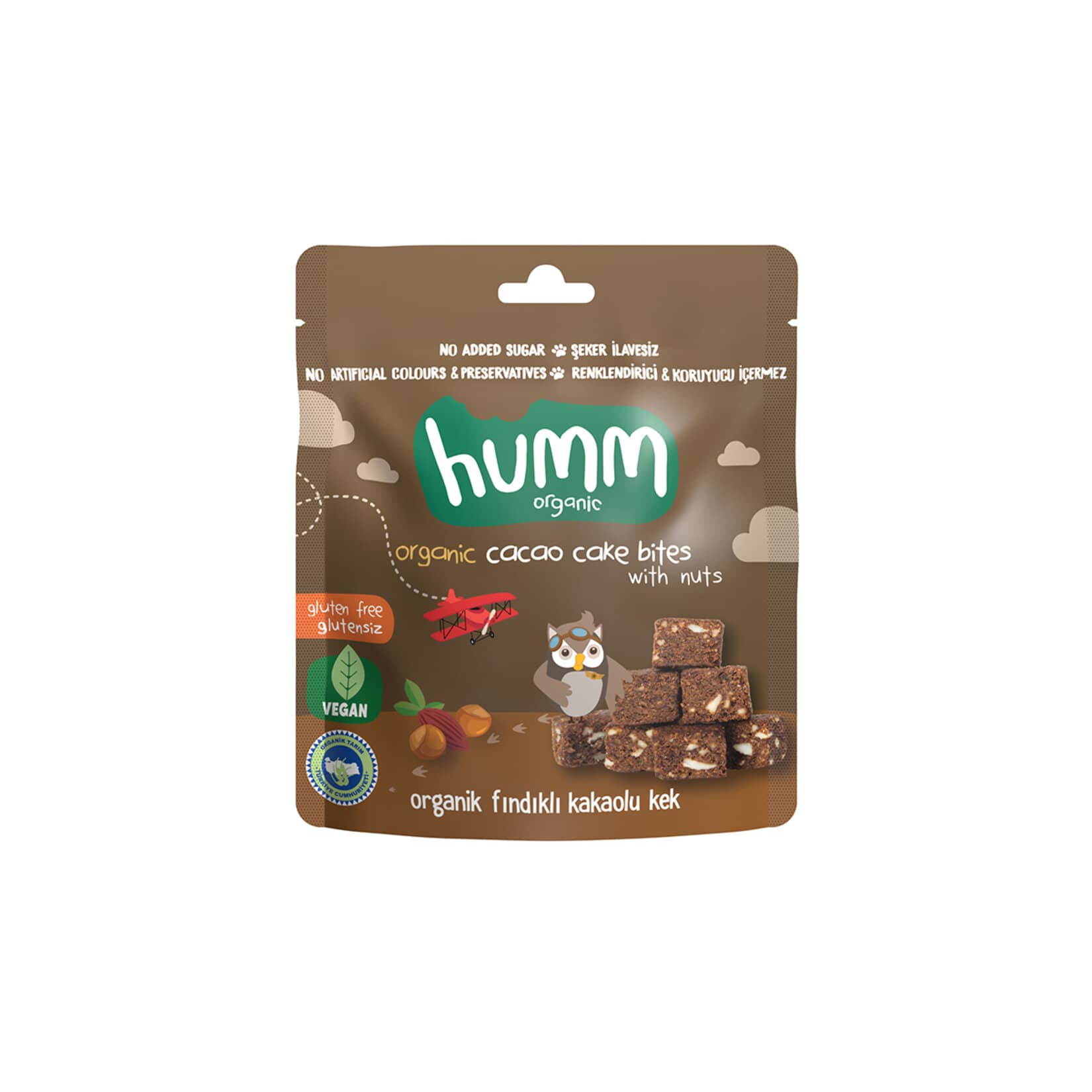 Humm Organic Fındıklı Kakaolu Kek 30 G