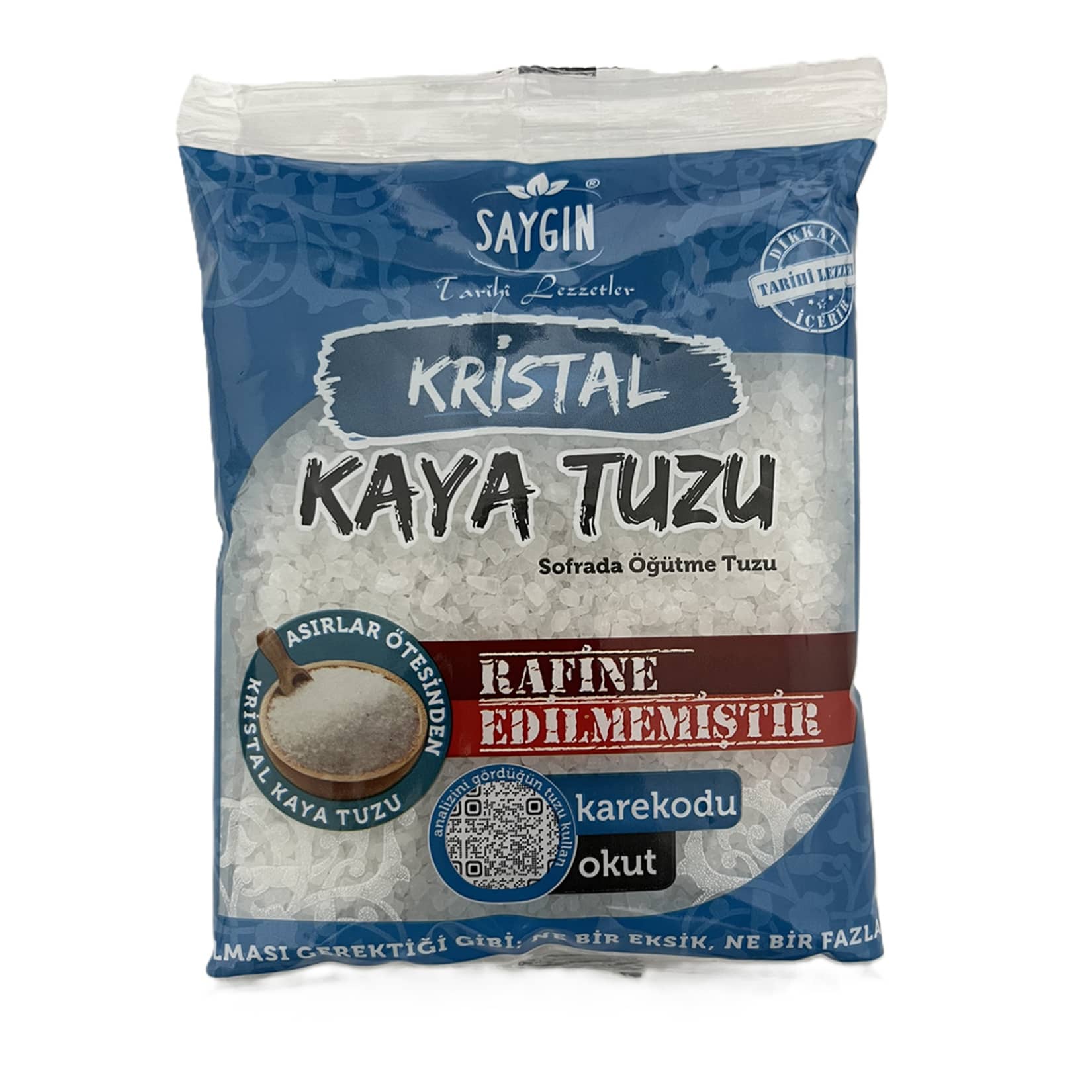 Saygın Poşet Kaya Tuzu Öğütme 500 g
