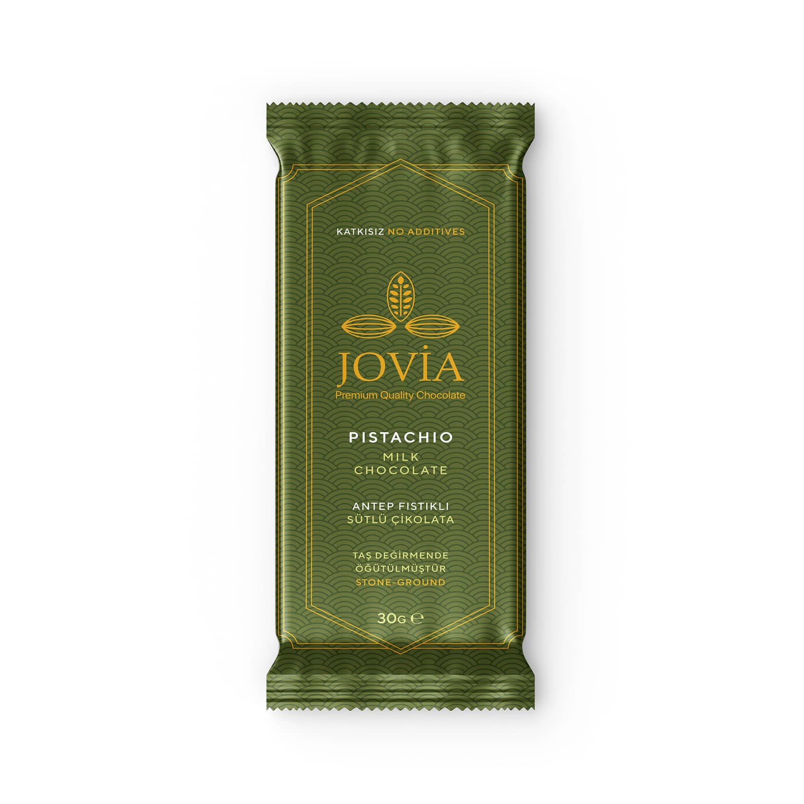 Jovia Premium Sütlü Antep Fıstıklı Çikolata 30 G