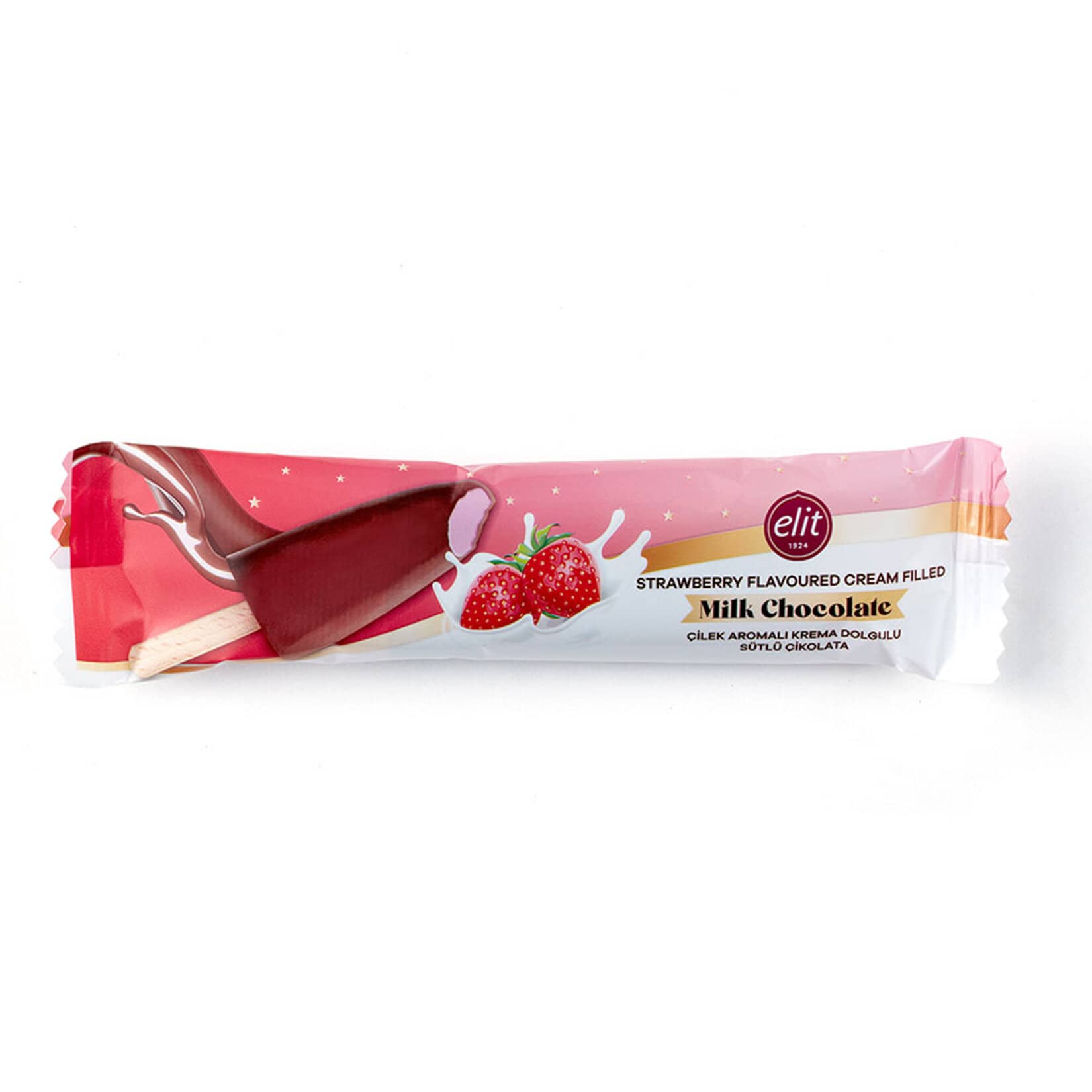 Elit Çilek Aromalı Dolgulu Sütlü Çikolata 35 G