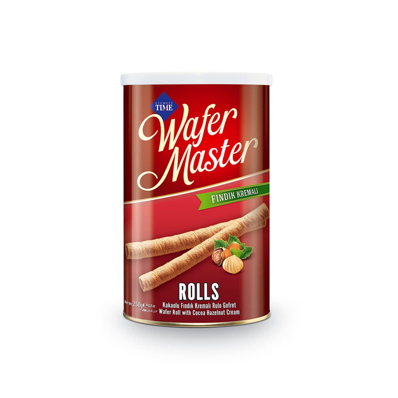 Çizmeci Time Fındıklı Wafer Master Teneke 250 G