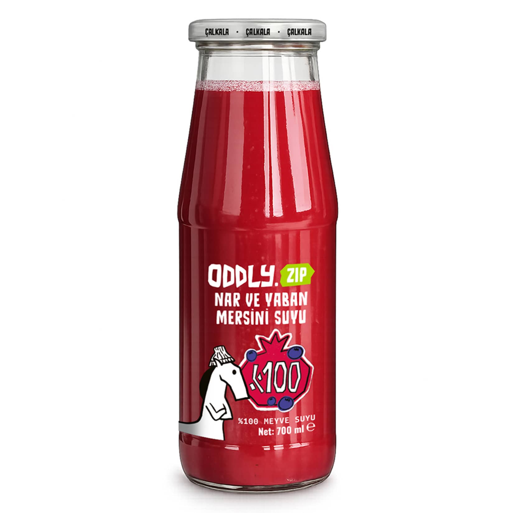 Oddly Zip %100 Nar ve Yaban Mersini Suyu 700 Ml