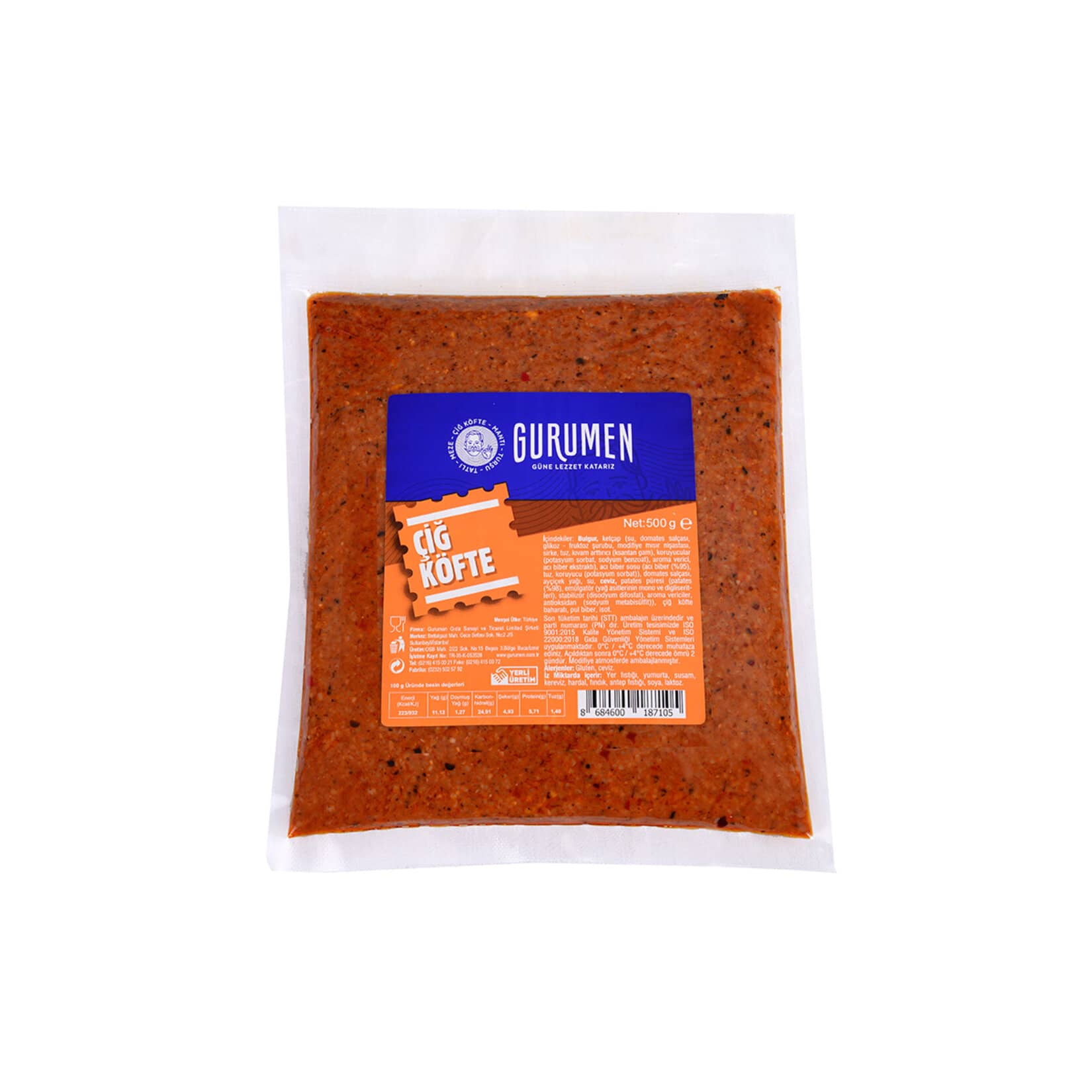 Gurumen Vakumlu Çiğ Köfte 500 G