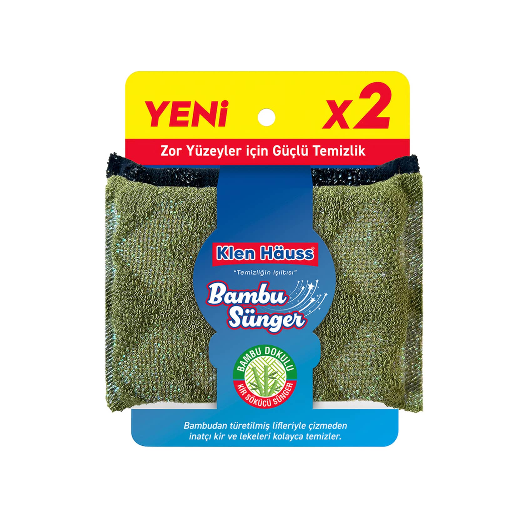 Klen Hauss Bambu Sünger 2'li