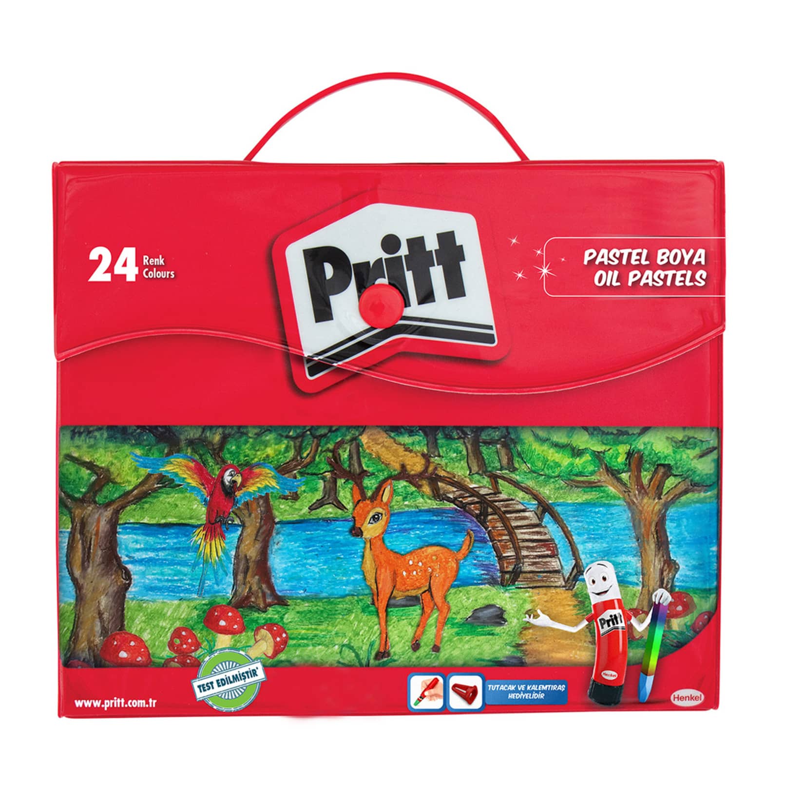 Pritt 24’lü Pastel Boya - Çantalı Ambalaj