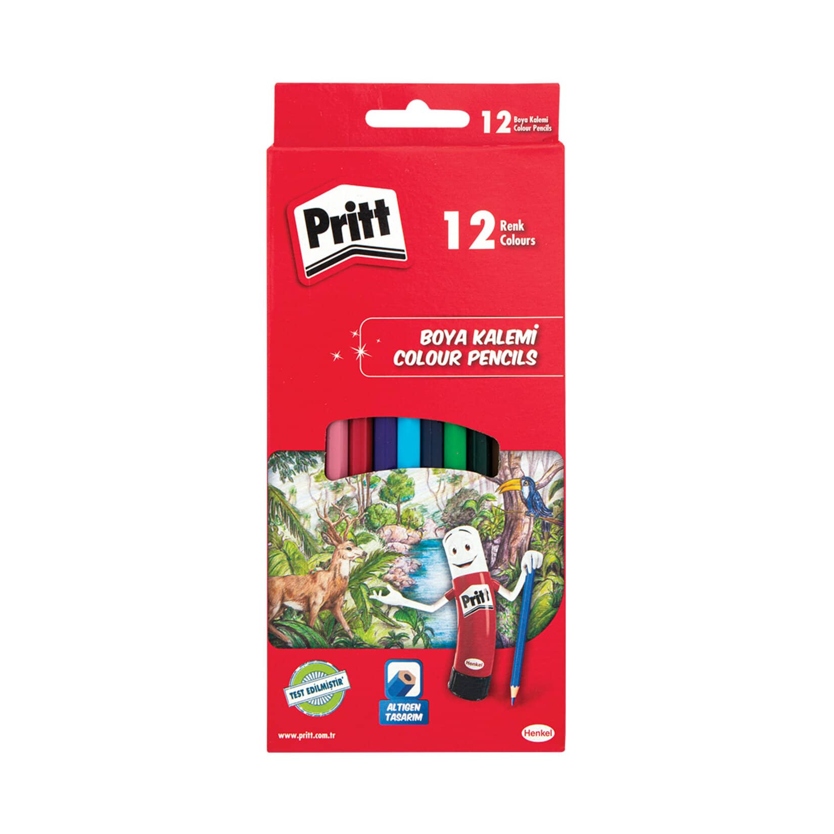 Pritt Karton Kutu Kuru Boya 12'li