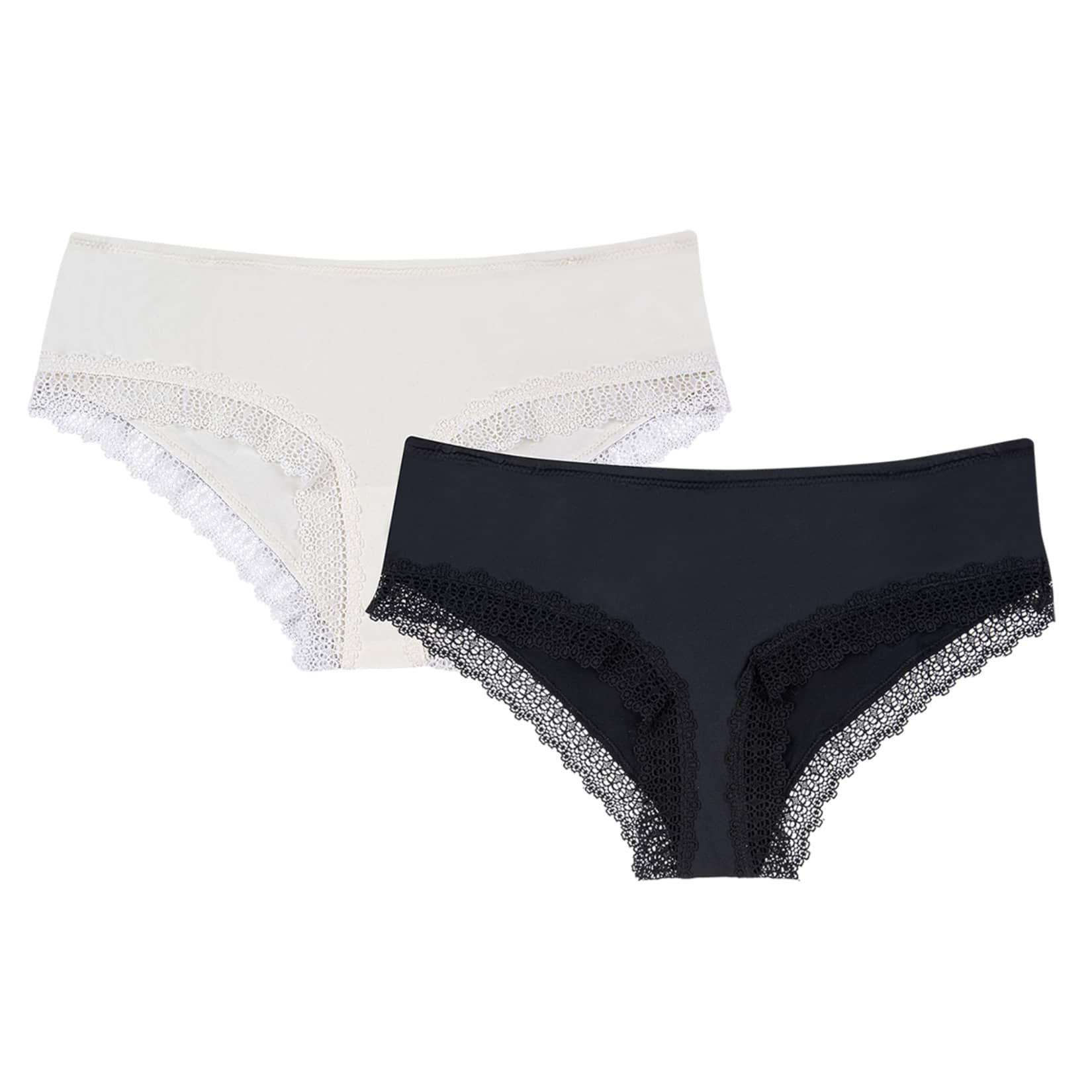 Body Pure 2'li Dantel Kenarlı Hipster M