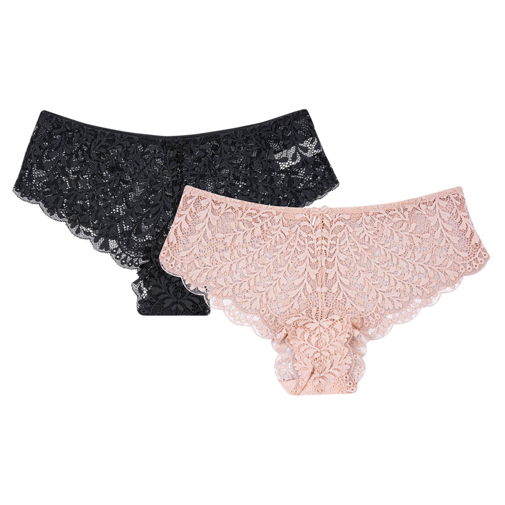 Body Pure 2'li Dantelli Hipster XL