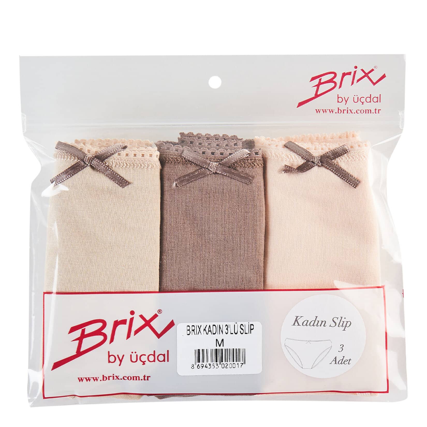 Brix Kadın 3'lü Slip M
