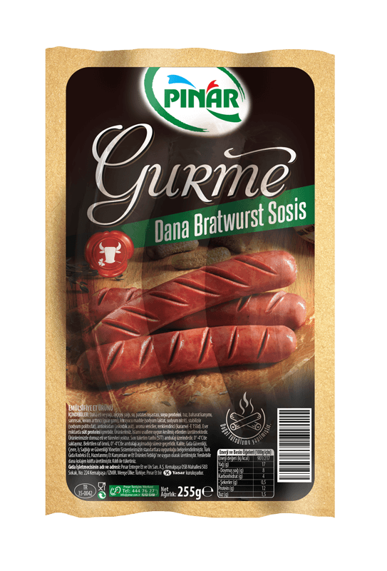 Pınar Gurme Dana Bratwurst Sosis