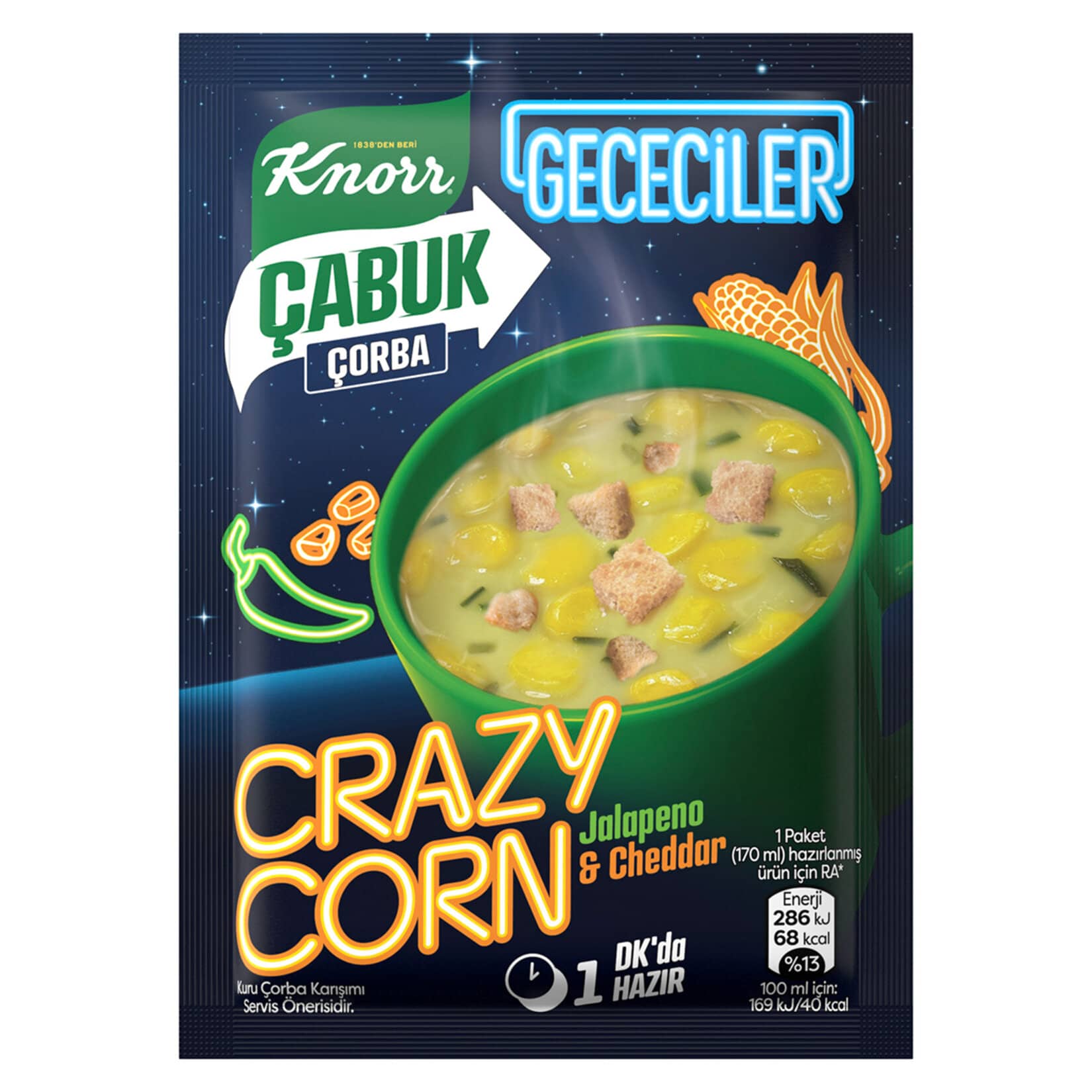 Knorr Çabuk Çorba Crazy Corn 18 g
