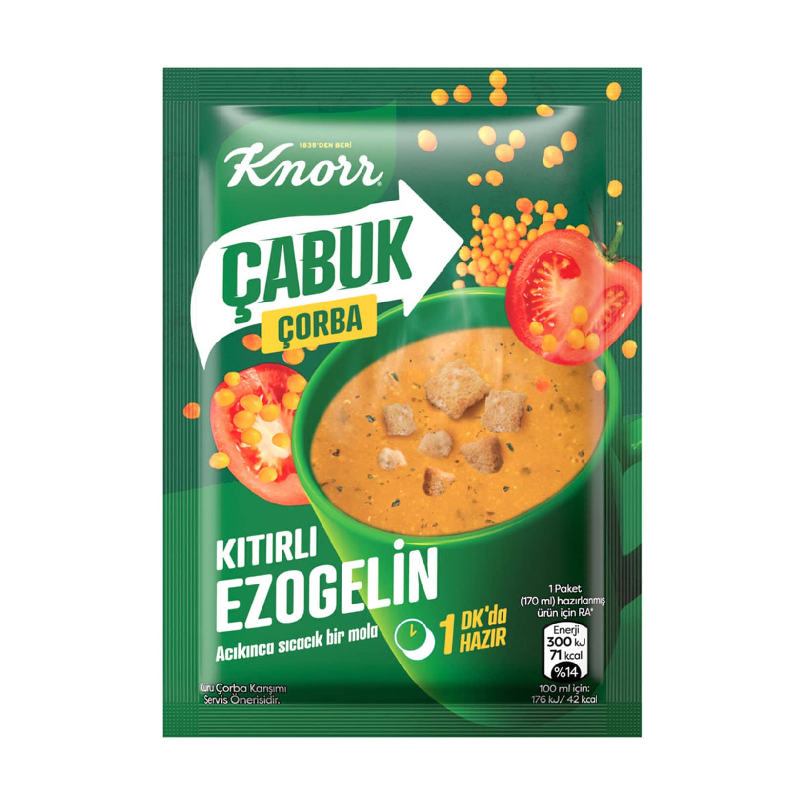 Knorr Çabuk Çorba Kıtırlı Ezogelin 22 g