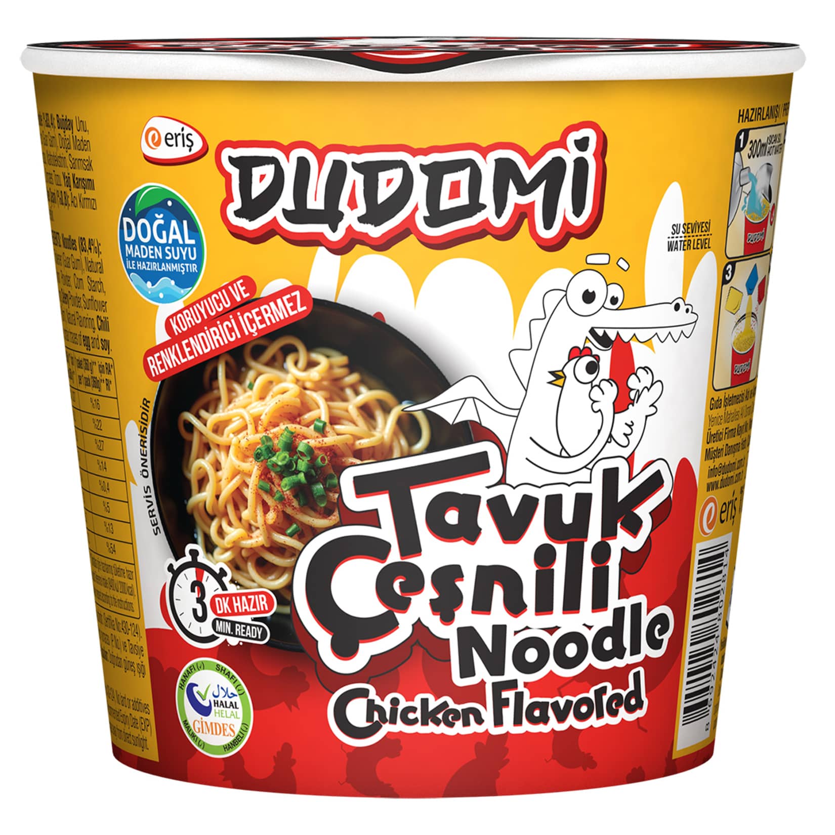 Dudomi Tavuk Çeşnili Noodle 60 G Bardak
