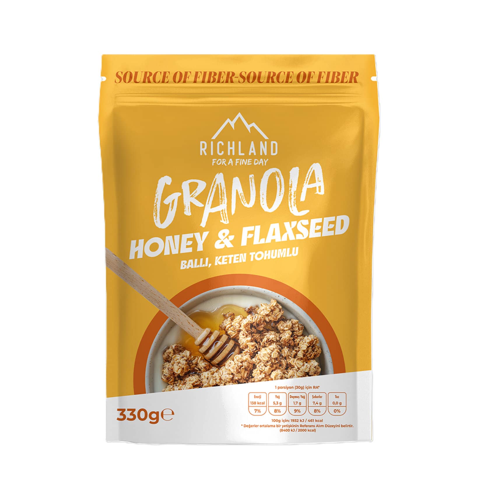 Rıchland Granola Yulaflı Ballı ve Keten Tohumu 330G