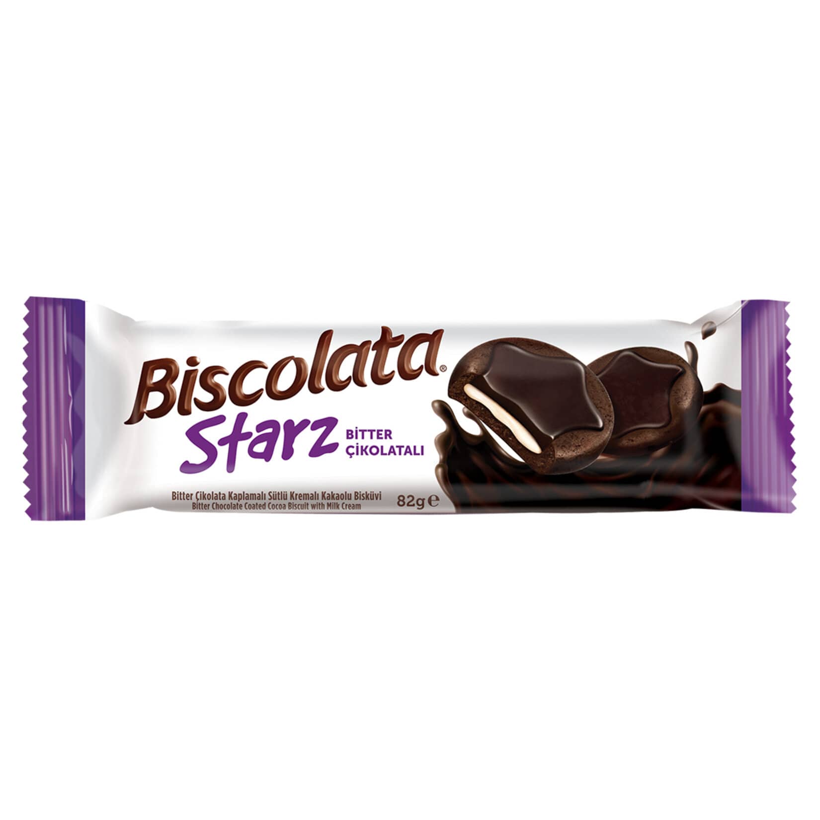 Biscolata Starz Bitter Çikolata Kakaolu Bisküvi 82 g