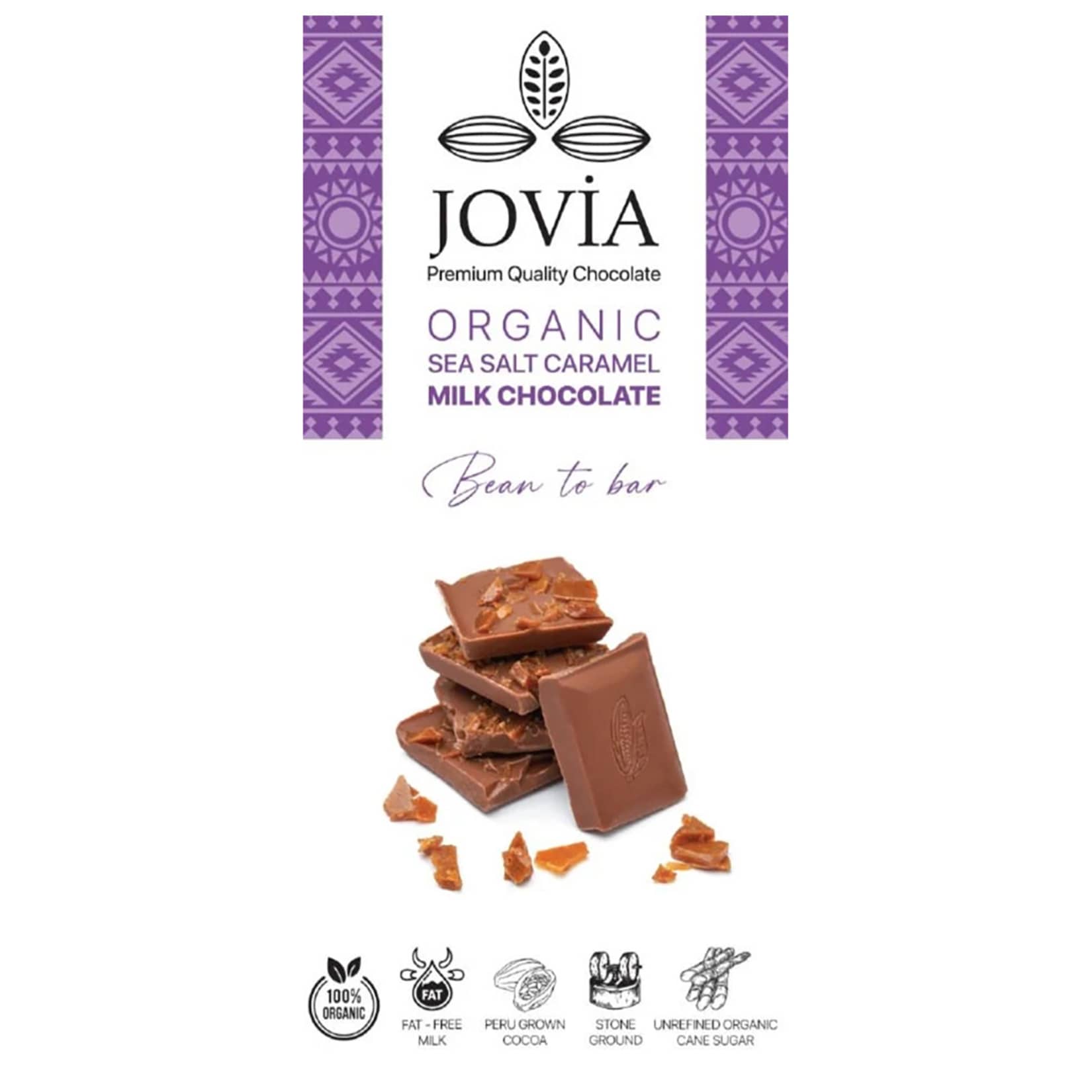 Jovıa Organıc Sea Salt Caramel Mılk Çikolata 85 G