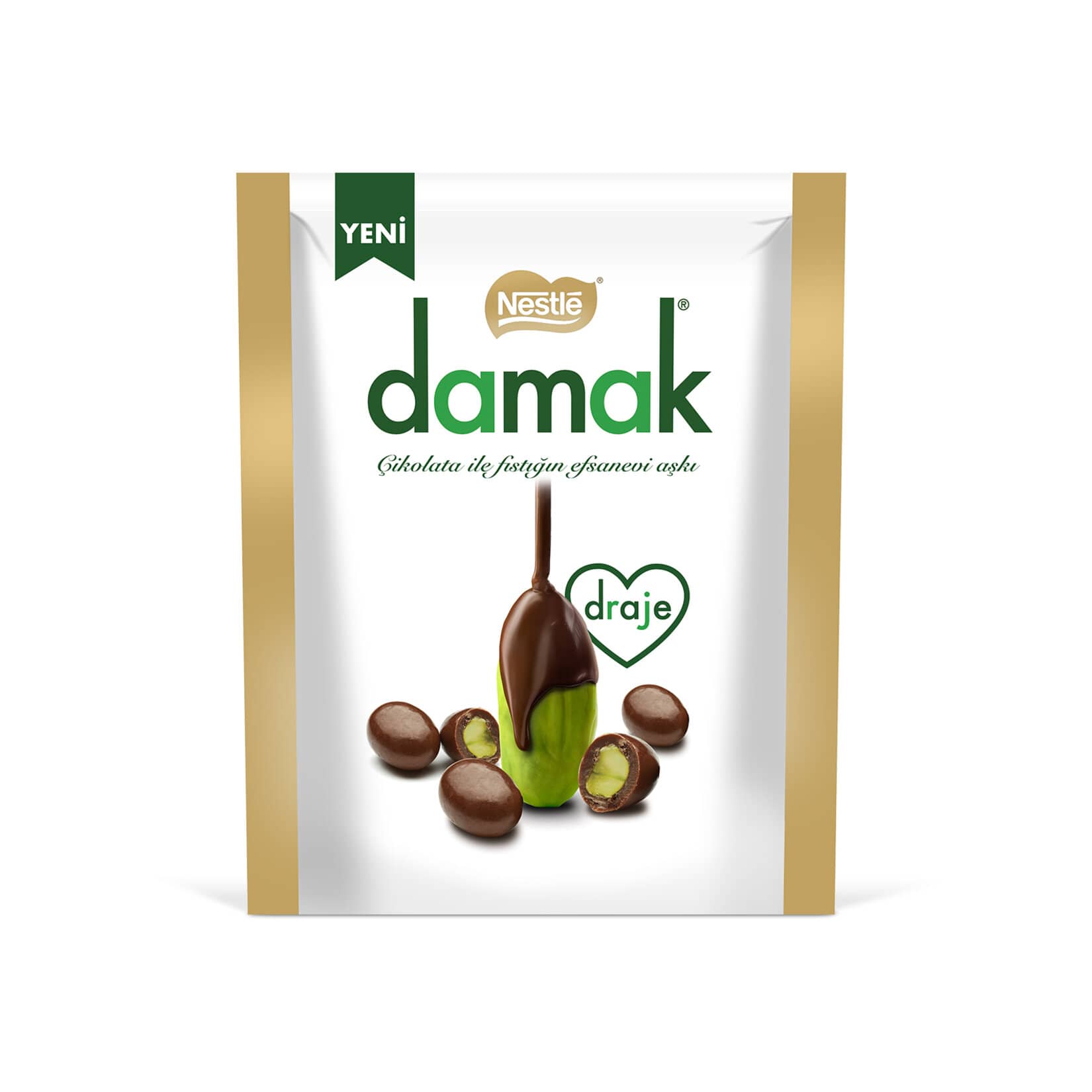 Nestle Damak Sütlü Çikolata Kaplı Antep Fıstıklı Draje 50 g