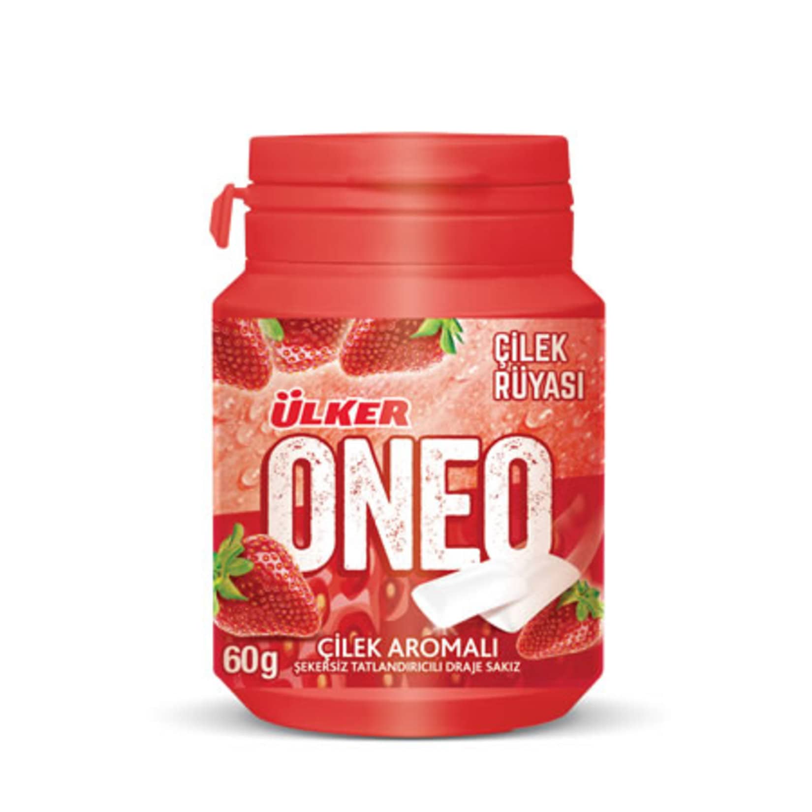 Ülker Oneo Çilek Aromalı Bottle Draje Sakız 60 g