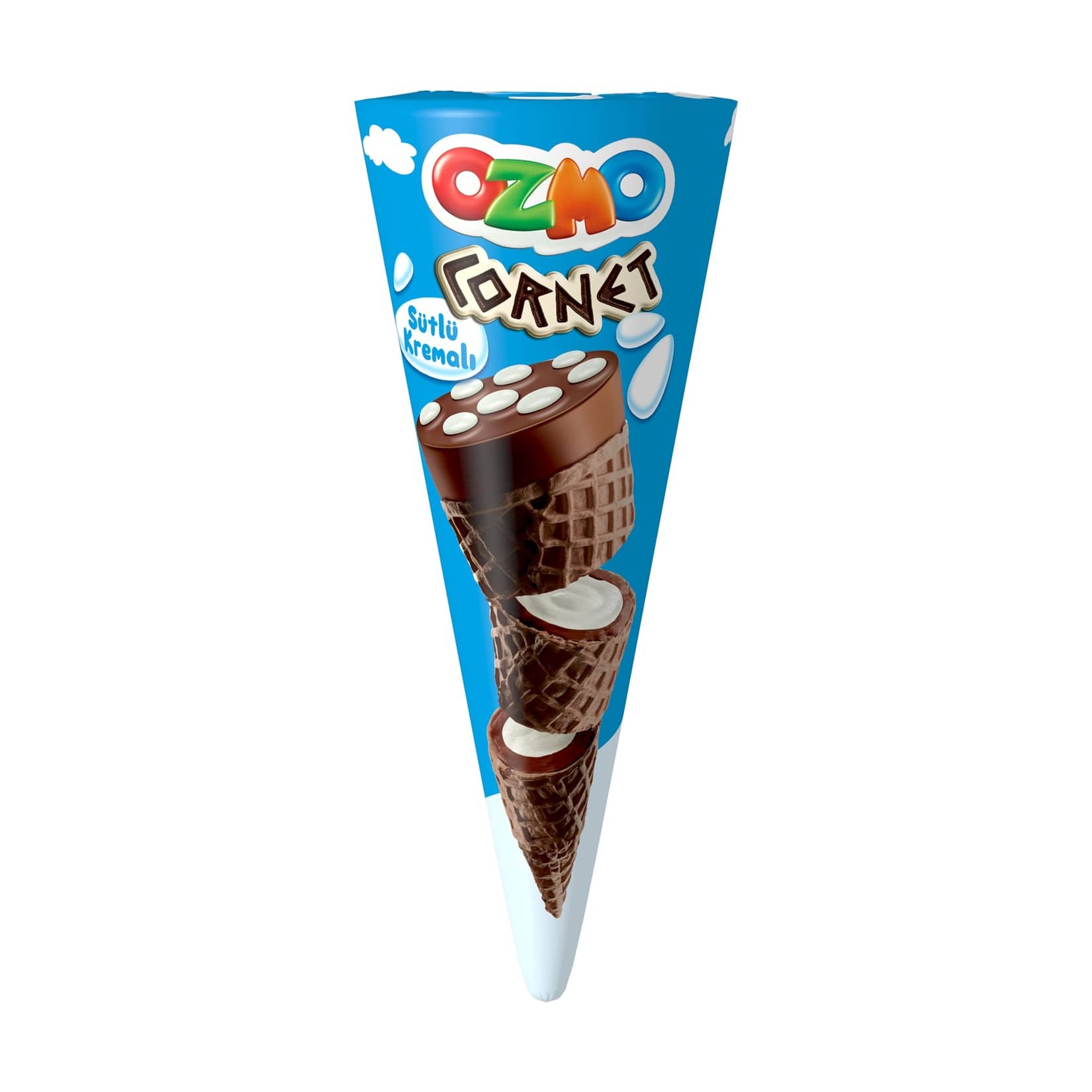 Ozmo Cornet Sütlü Krema Dolgulu Kakaolu Gofret 25 g
