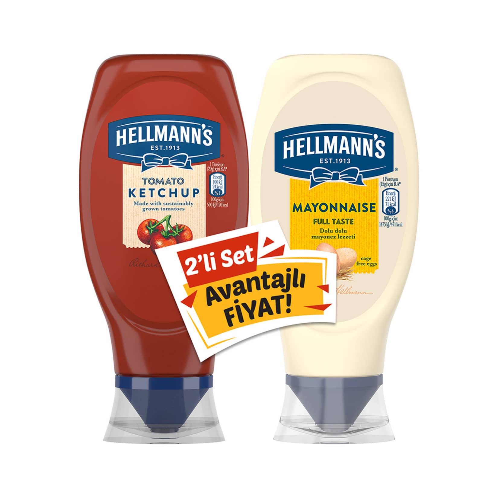 Hellmann's İkili Set Ketçap 460 G + Mayonez 385 G