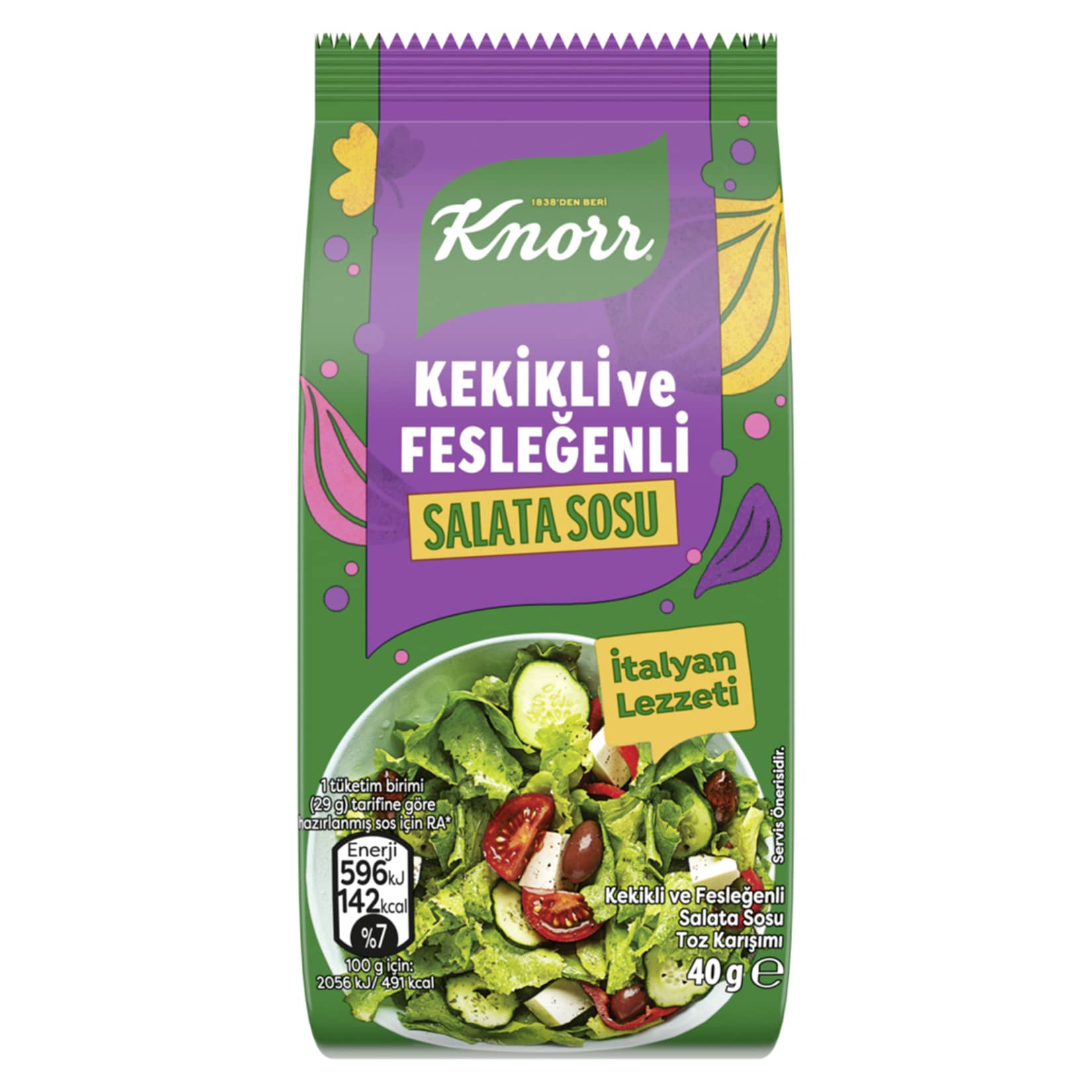 Knorr Kekikli ve Fesleğenli Salata Sosu 40 g