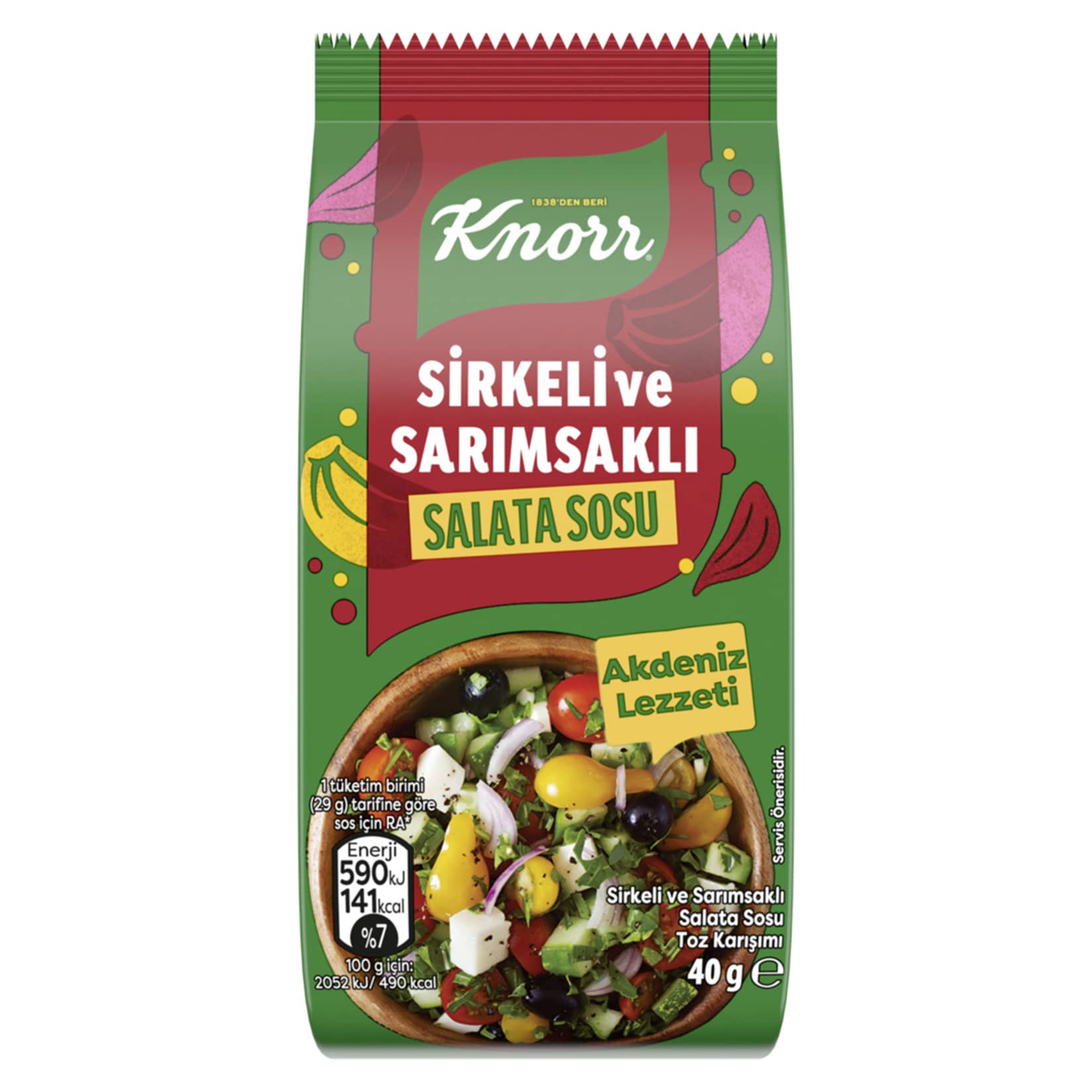Knorr Sirkeli ve Sarımsaklı Salata Sosu 40 g
