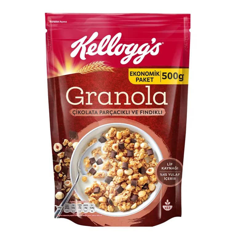 Kellogg's Granola Çikolata & Fındıklı 500 g