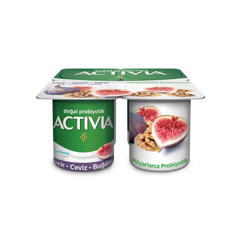Activia Doğal Probiyotik İncir & Ceviz & Tahıl Yoğurt 4x100 g
