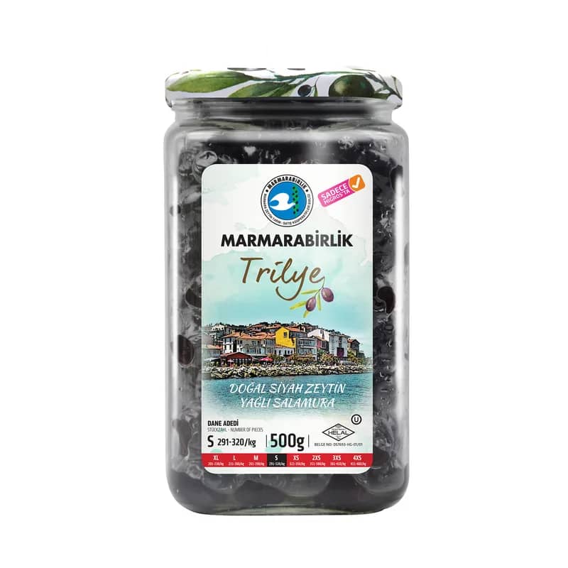 Marmarabirlik Trilye Yağlı Salamura Siyah S(291-320) 500 g