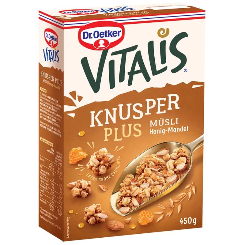 Dr.Oetker Vitalis Knusper Plus Bal Bademli 450 g