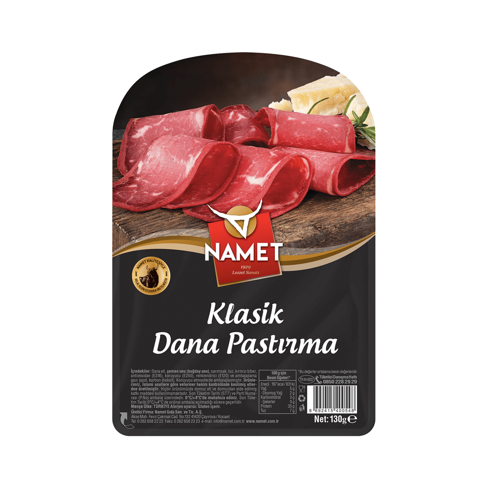 Namet Klasik Dilimli Pastırma