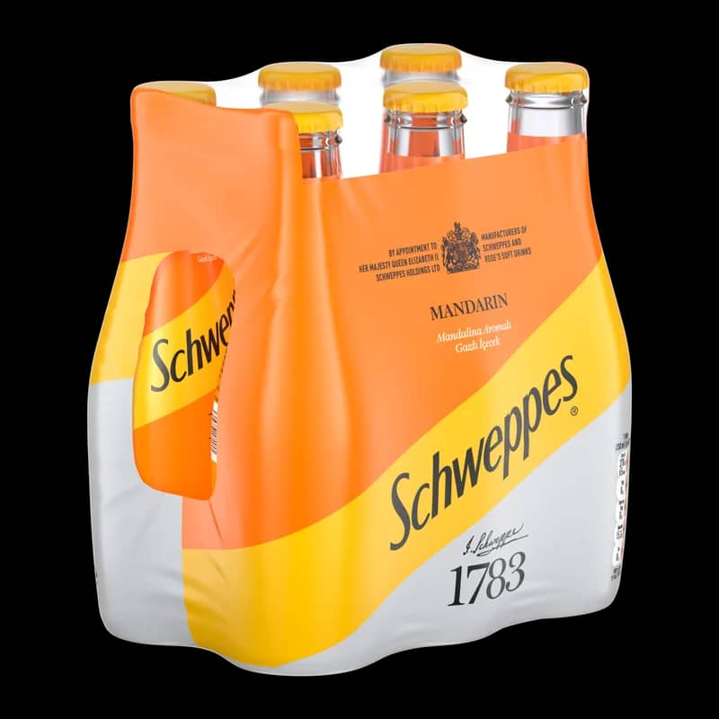 Schweppes Mandalina 250 ml 6'lı Cam Şişe