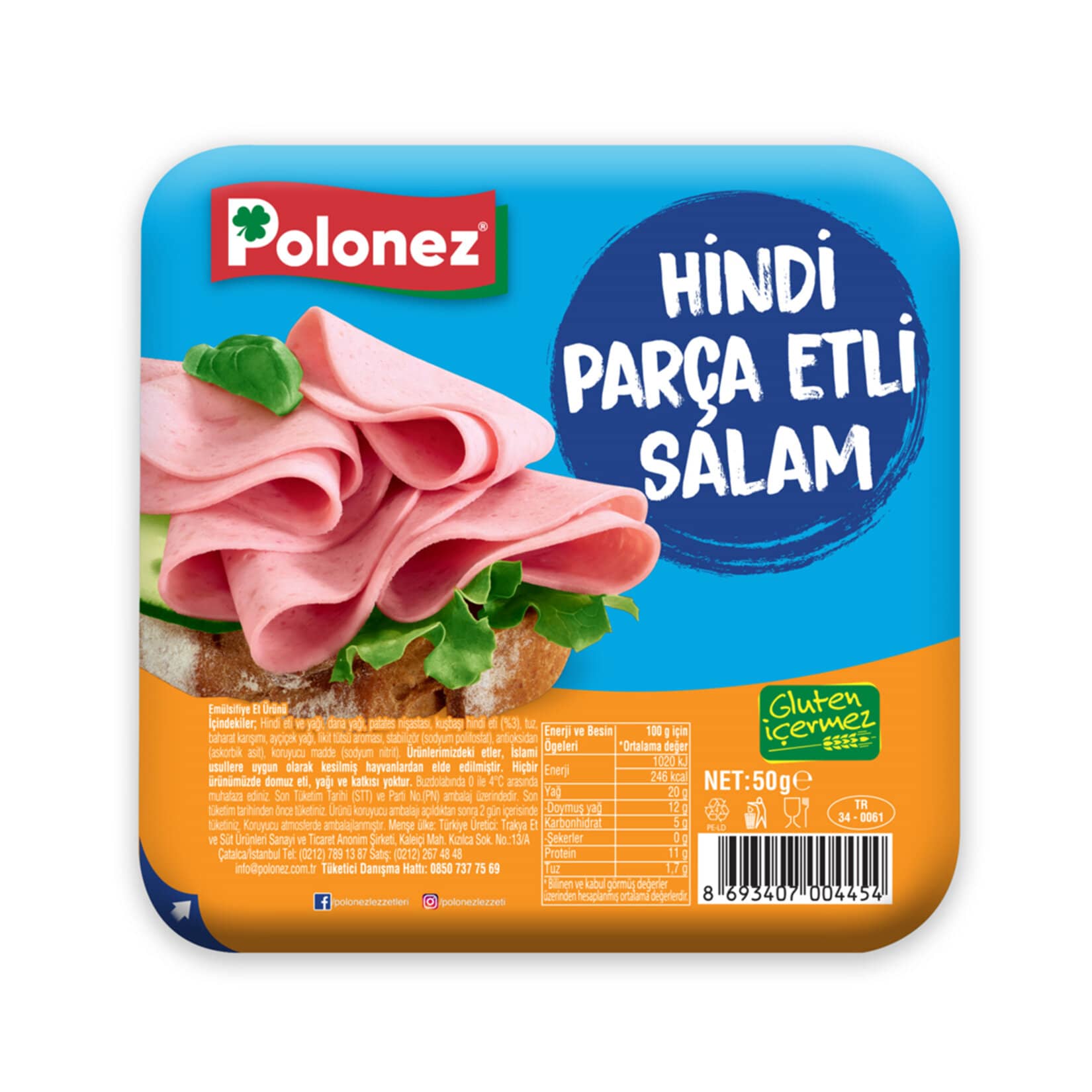 Polonez Hindi Parça Etli Salam