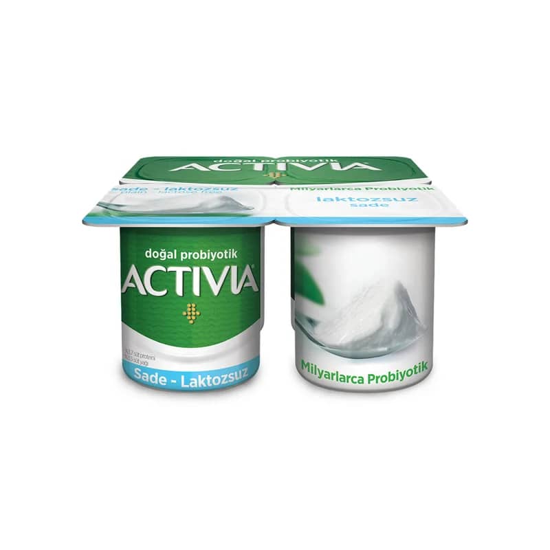Activia Probiyotik Laktozsuz Sade Yoğurt 4x100 g