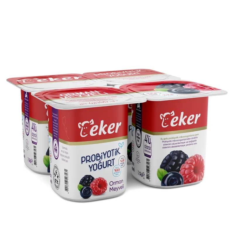 Eker Orman Meyveli Probiyotik Yoğurt 4x100 g