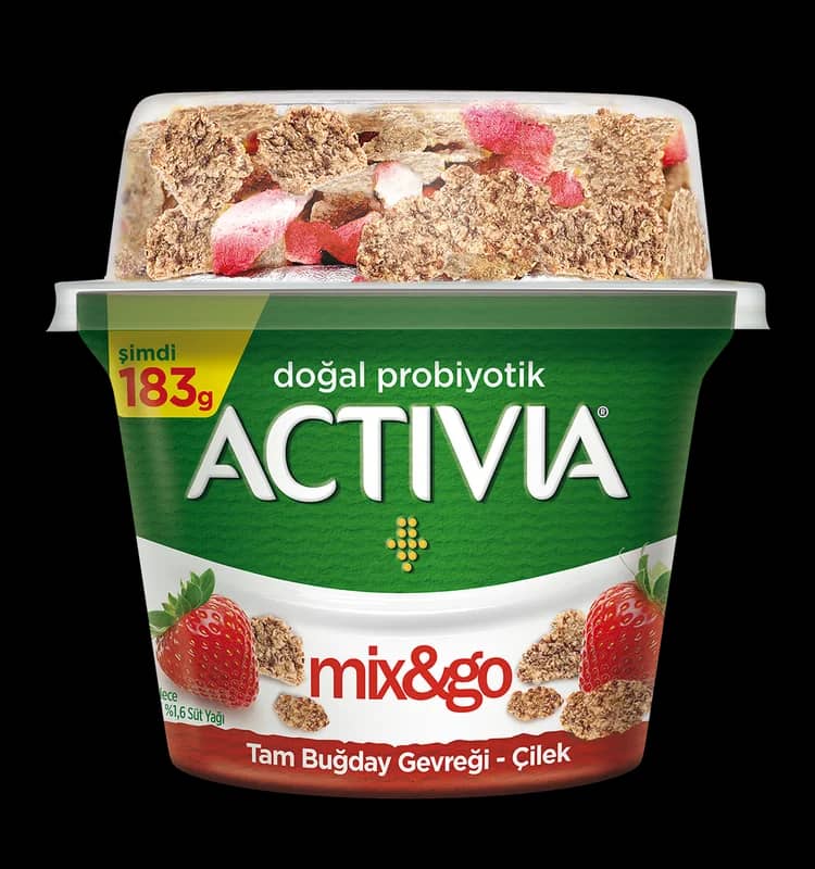 Activia Mix & Go Çilekli Tam Buğday Gevrekli 183 g