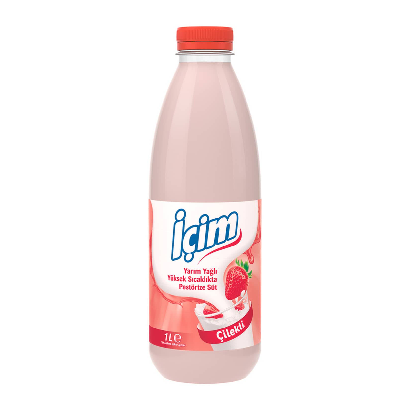 İçim Çilekli Pastörize Süt 1 L